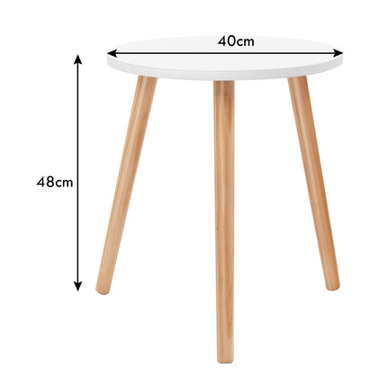 Couchtisch, Beistelltisch, Esstisch, Küchentisch, Nachttisch, Holz, weiß