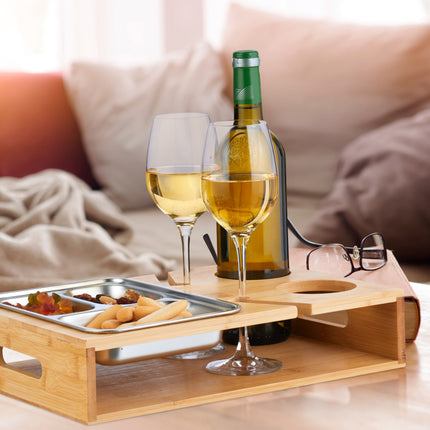Couchtisch mit Tablett aus Edelstahl