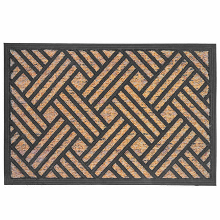 Kokos- & PVC-Fußmatte, 60x40 cm, rutschfest, Innen/Außen