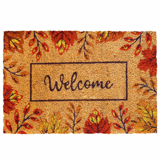 Coir Welcome Doormat, Non-Slip, 60x40 cm