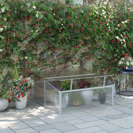 Aluminium-Frühbeet – verstellbares Dach und UV-Schutz