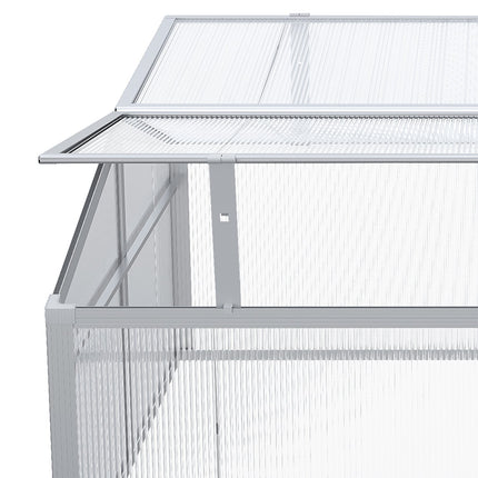 Aluminium-Frühbeet – verstellbares Dach und UV-Schutz