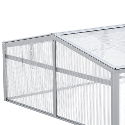Aluminium-Frühbeet – verstellbares Dach und UV-Schutz