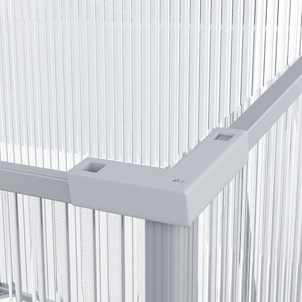 Kleingewächshaus mit verstellbarem Dach, Aluminium - 180x51x51cm