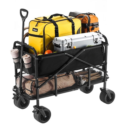 Collapsible Double Decker Wagon, 400L, 450 lb Capacity