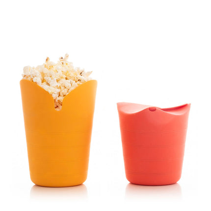 Faltbare Popcornmaschinen aus Silikon Popbox InnovaGoods (2er-Pack)