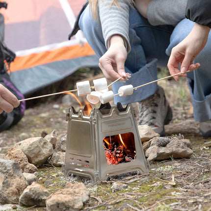 Zusammenklappbarer Campingkocher Flamet aus Stahl InnovaGoods