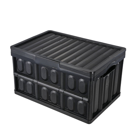 Collapsible Storage Bins With Lids, 45L, 3-Pack, Stackable