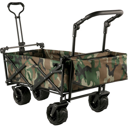 Collapsible Wagon Cart, Removable Canopy, 220 lb, All-Terrain Wheels