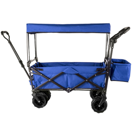 Collapsible Wagon With Canopy, 220 lb, All-Terrain Wheels