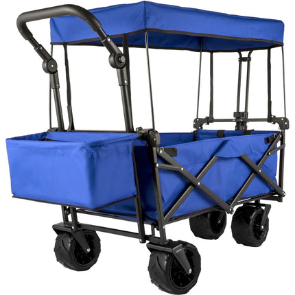 Collapsible Wagon With Canopy, 220 lb, All-Terrain Wheels