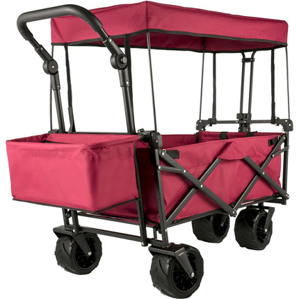 Collapsible Wagon With Removable Canopy, 220 lb Capacity