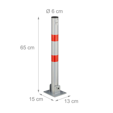Poteau de barrière pliable