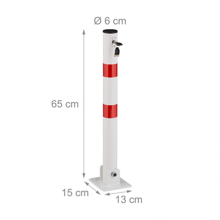Collapsible barrier post