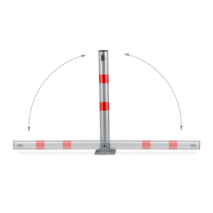 Poteau de barrière pliable