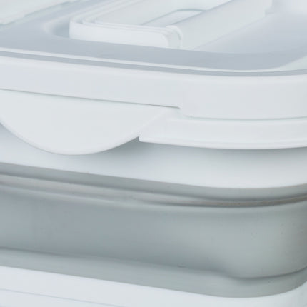 Collapsible basket with lid