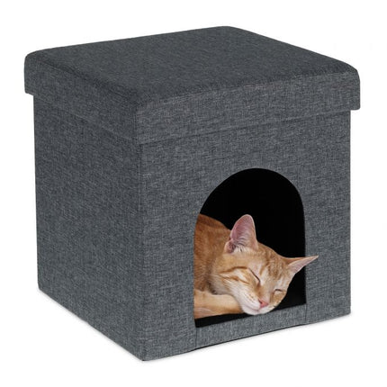 Collapsible cat hole