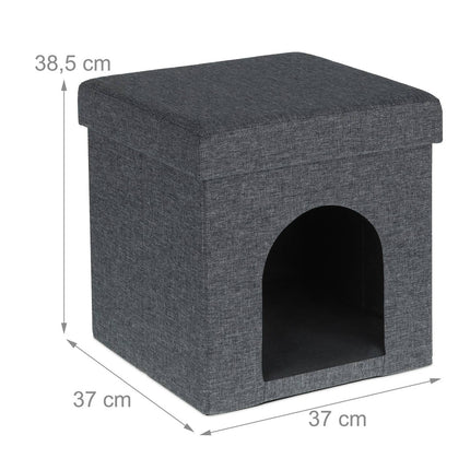 Collapsible cat hole