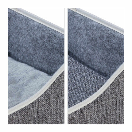 Niche pliable pour chat en gris