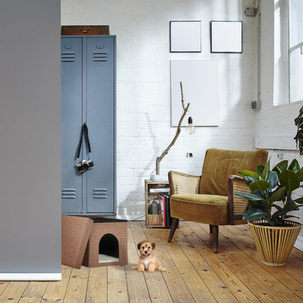 Collapsible cat pit light brown