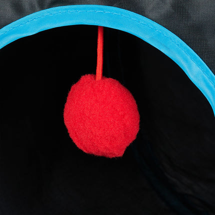 Collapsible cat tunnel with 3 exits