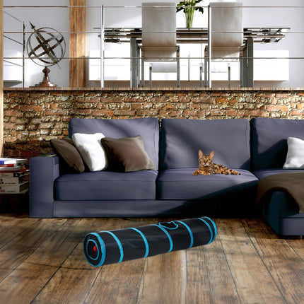 Collapsible cat tunnel with 3 exits