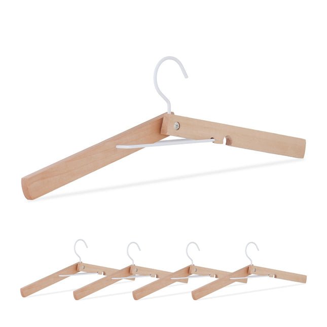 Collapsible clothes hanger set of 5