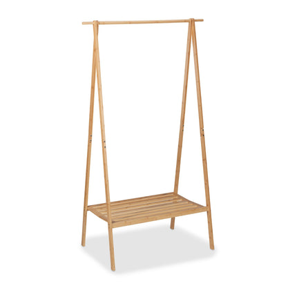 Portant à vêtements pliable avec étagère