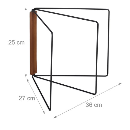 Support pliable pour torchons à 3 barres