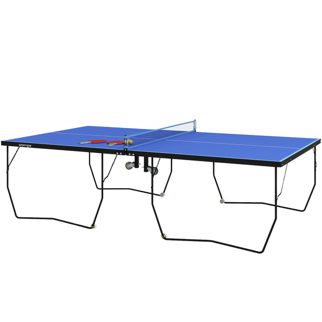 Klappbarer Outdoor-Tischtennistisch mit Netz und Rollen
