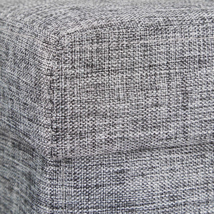 Collapsible stool with linen fabric storage