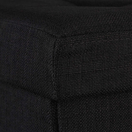 Klappbarer Hocker mit Stauraum aus Leinenstoff