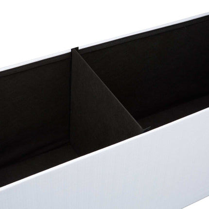 Collapsible storage bench linen fabric