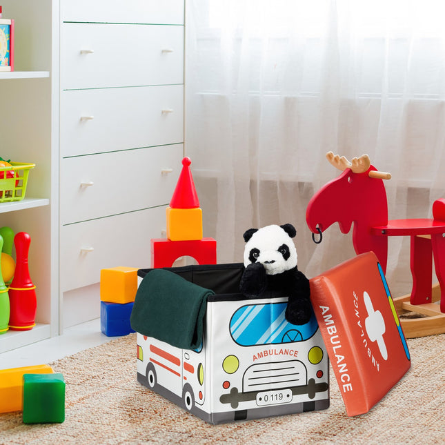 Zusammenklappbare Spielzeugkiste mit Stauraum