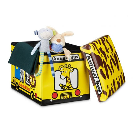 Coffre à jouets pliable avec espace de rangement