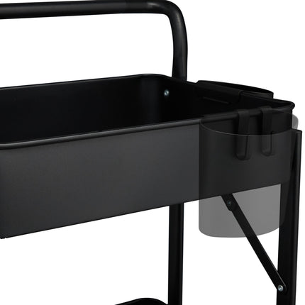Collapsible trolley with 3 shelves