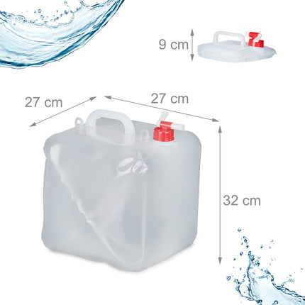 Bidons d'eau pliables Lot de 4 20 l