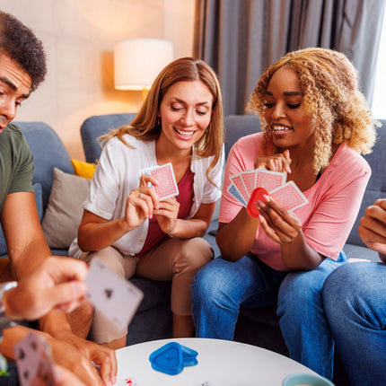 Support coloré pour cartes à jouer - lot de 8