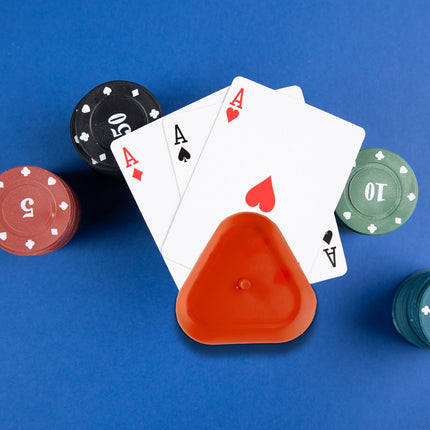 Support coloré pour cartes à jouer - lot de 8