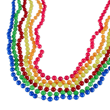 Colorful pearl necklace neon set of 30 pcs