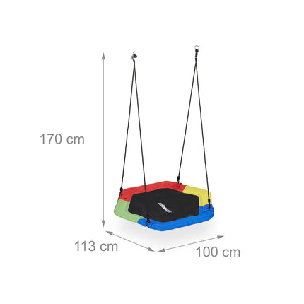 Colorful swing with nest