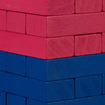 Tour à balançoire en bois colorée