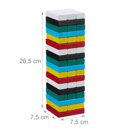 Bunter Schaukelturm aus Holz