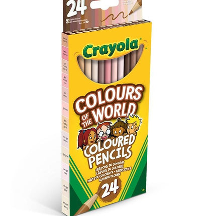 Pastelky, 24 ks, Crayola Colours of the World