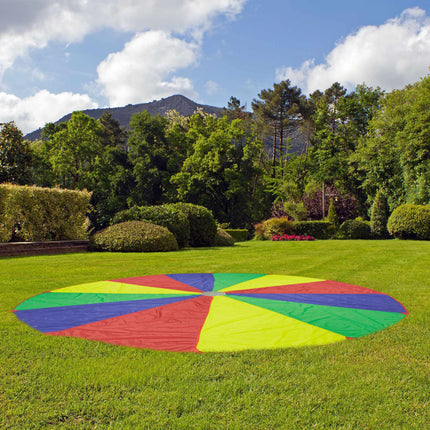 Buntes Spiel-Fallschirm Durchmesser 6m