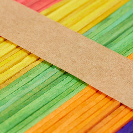 Bunte Holzstäbchen, 500 Stück