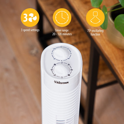 Säulenventilator mit Timer