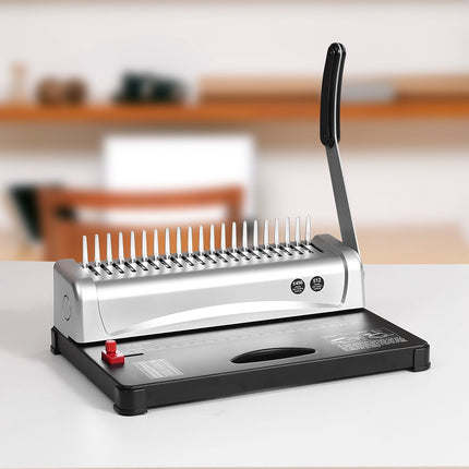 Comb Binding Machine 21-Hole, 450-Sheet, 100 Spines