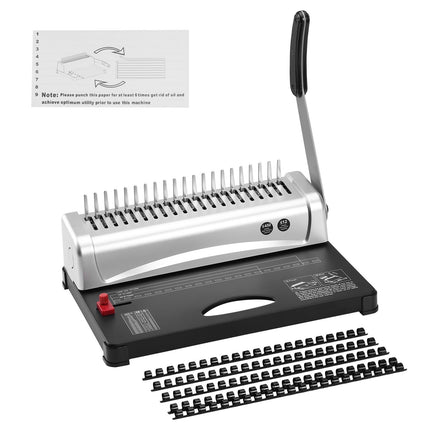 Comb Binding Machine 21-Hole, 450-Sheet, 100 Spines