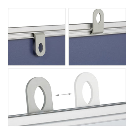 Combination of bulletin board and magnetic board